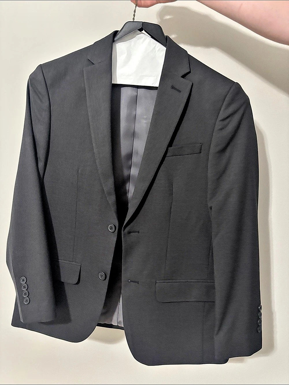 ZeGarie Men's Dark Gray Blazer